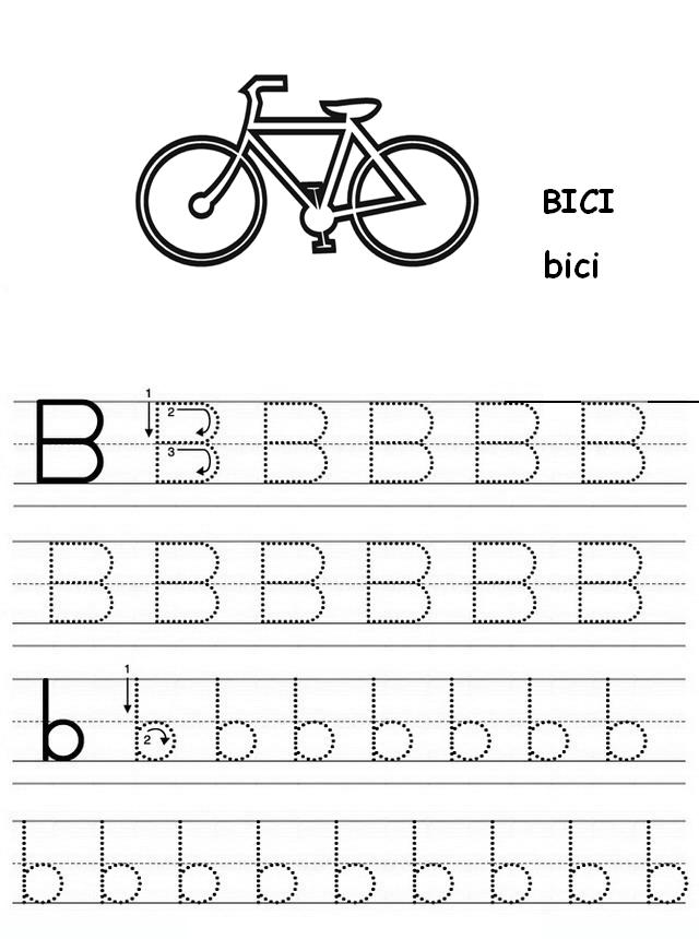 Pregrafismo Lettera B | Lettera B Prescrittura